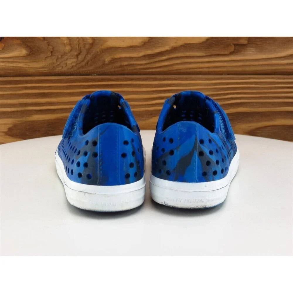 SKECHERS‎ Sz 6 Toddler Shoes Boys Slip-On Blue Synthetic Medium